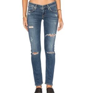 AGOLDE Chloe low rise slim jeans in Kansas City